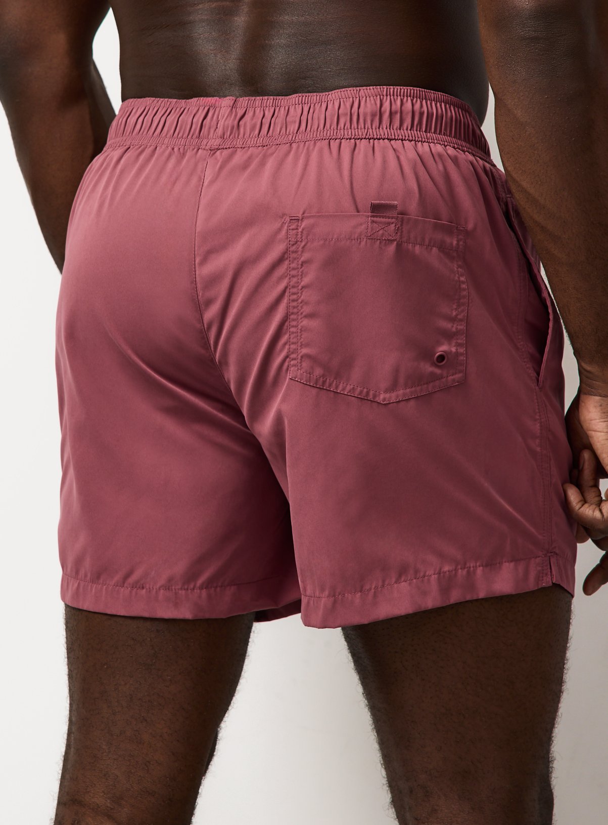 Dark Red Swim Shorts S - Image 4 thumbnail
